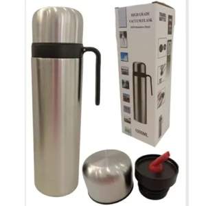 Termo cromado media manija × 1 lts.